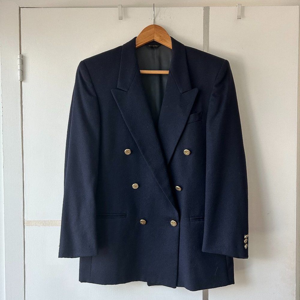 Navy Vintage Barney's New York Blazer